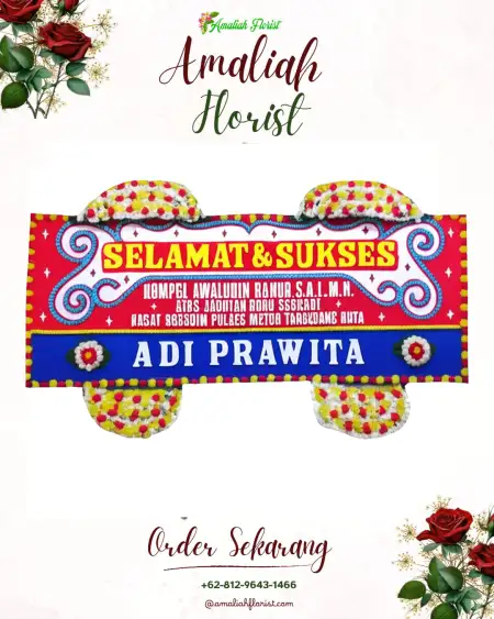 Papan Bunga Ucapan Selamat Klopo